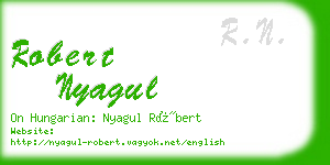 robert nyagul business card